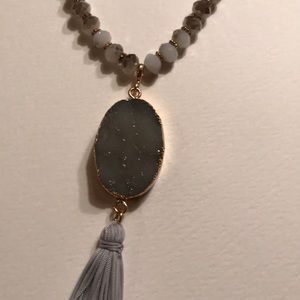 NWT Necklace Tassel Set